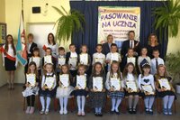Szkoła Podstawowa w Korczynie. Klasa 1c. Wychowawczyni mgr Wanda Florek.
